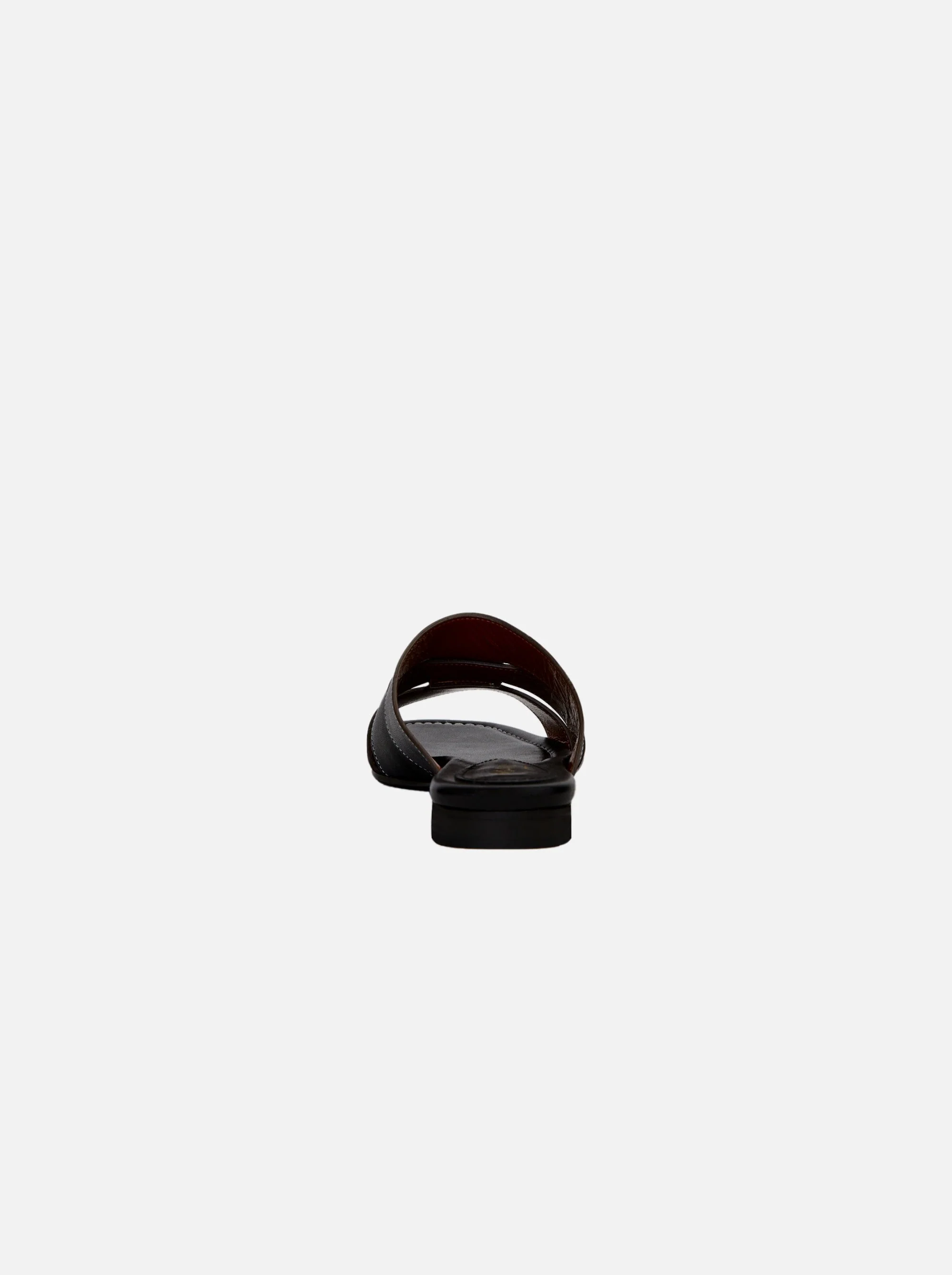 15 Woven Leather Slippers Black Soft - Image 3