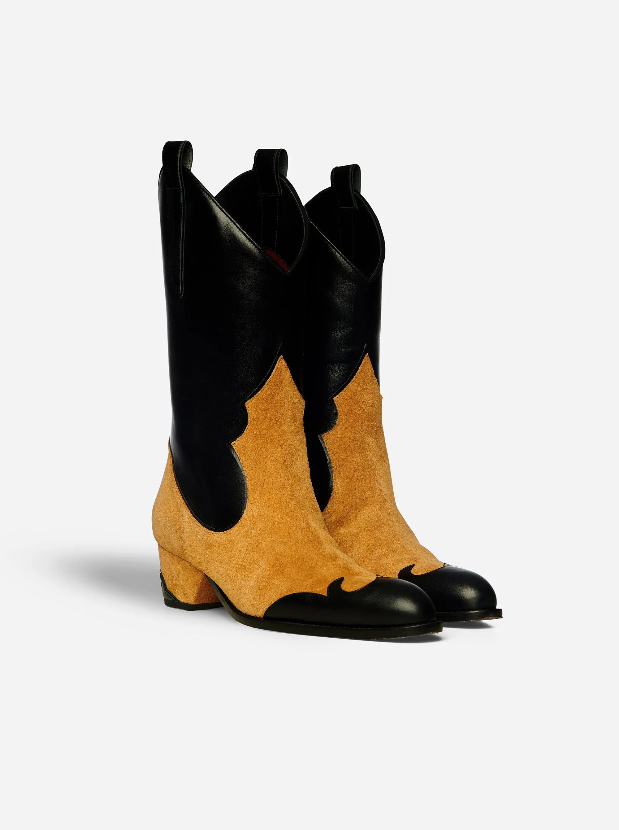 Deniz Boots Black Soft & Safari Suede - Image 2