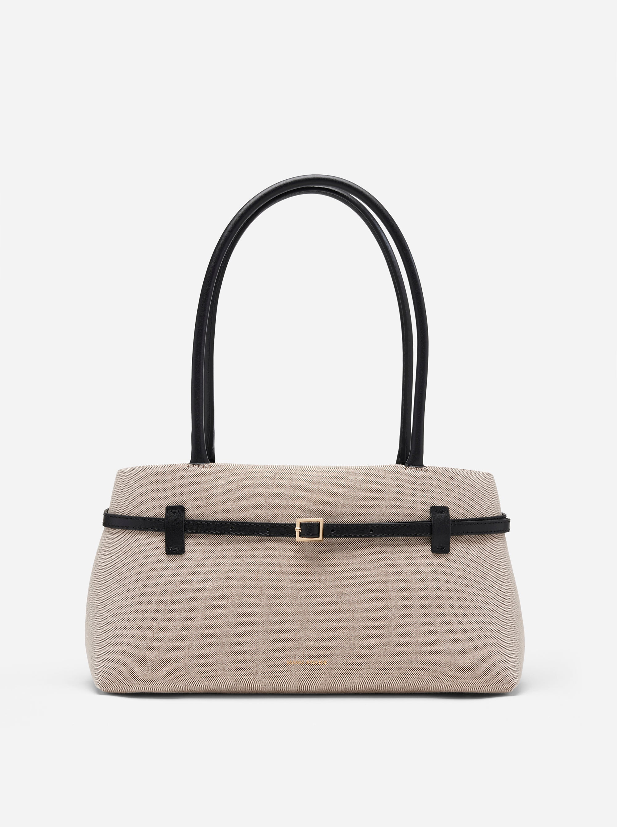 Le Cambon East West Beige Canvas & Black Soft
