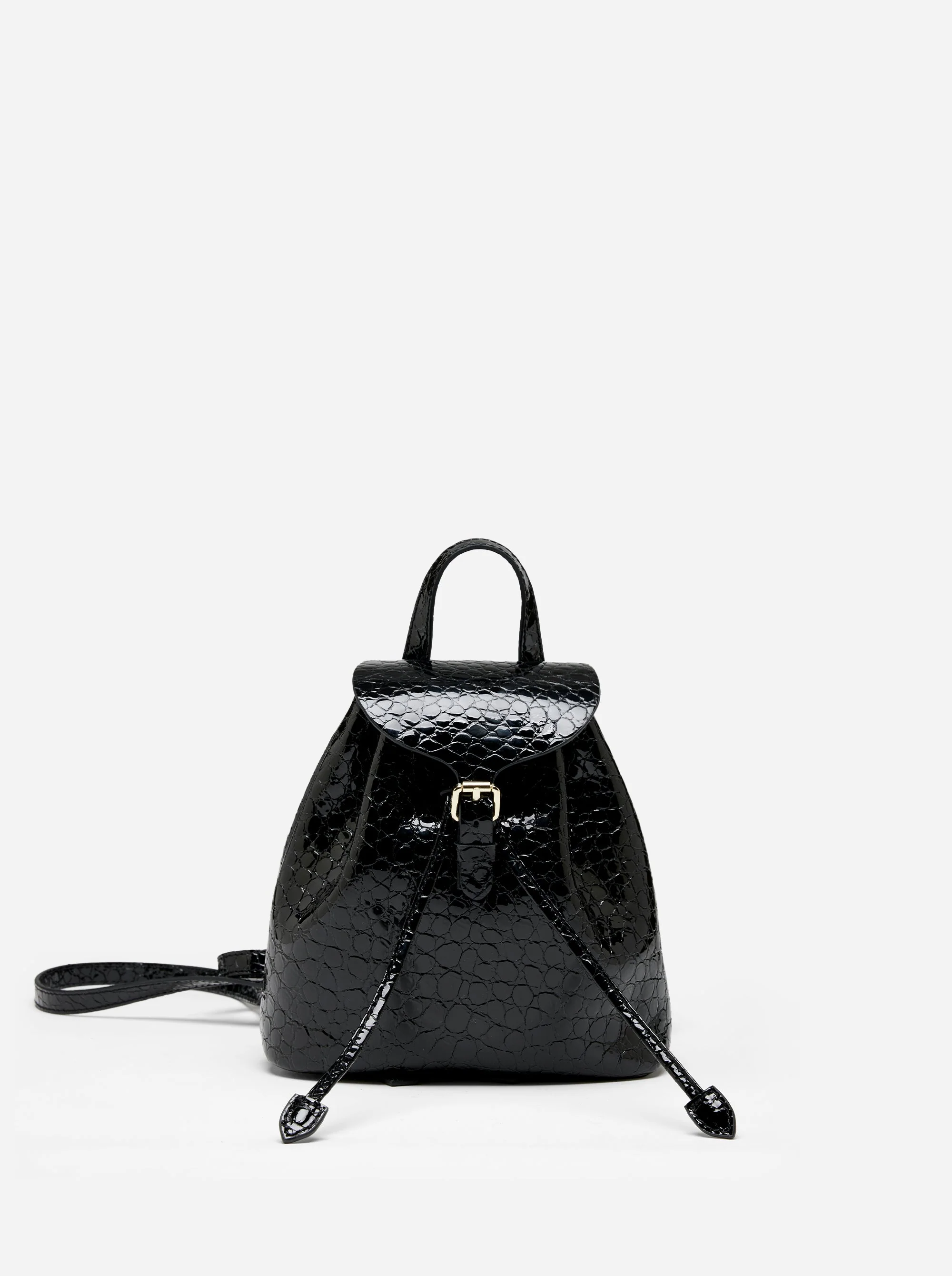 Mini Backpack Black Croc