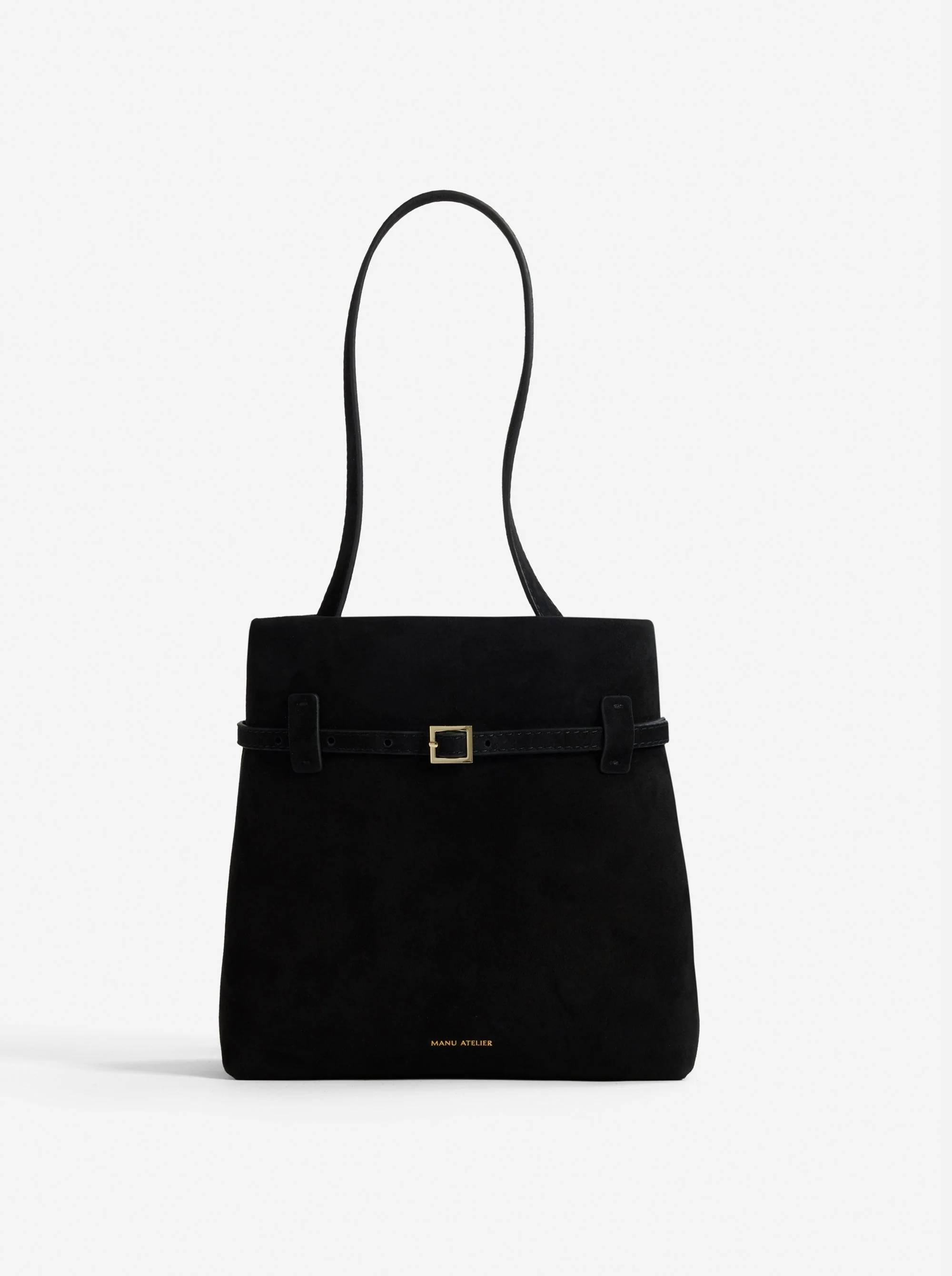 Mini Tote du Jour Black Suede
