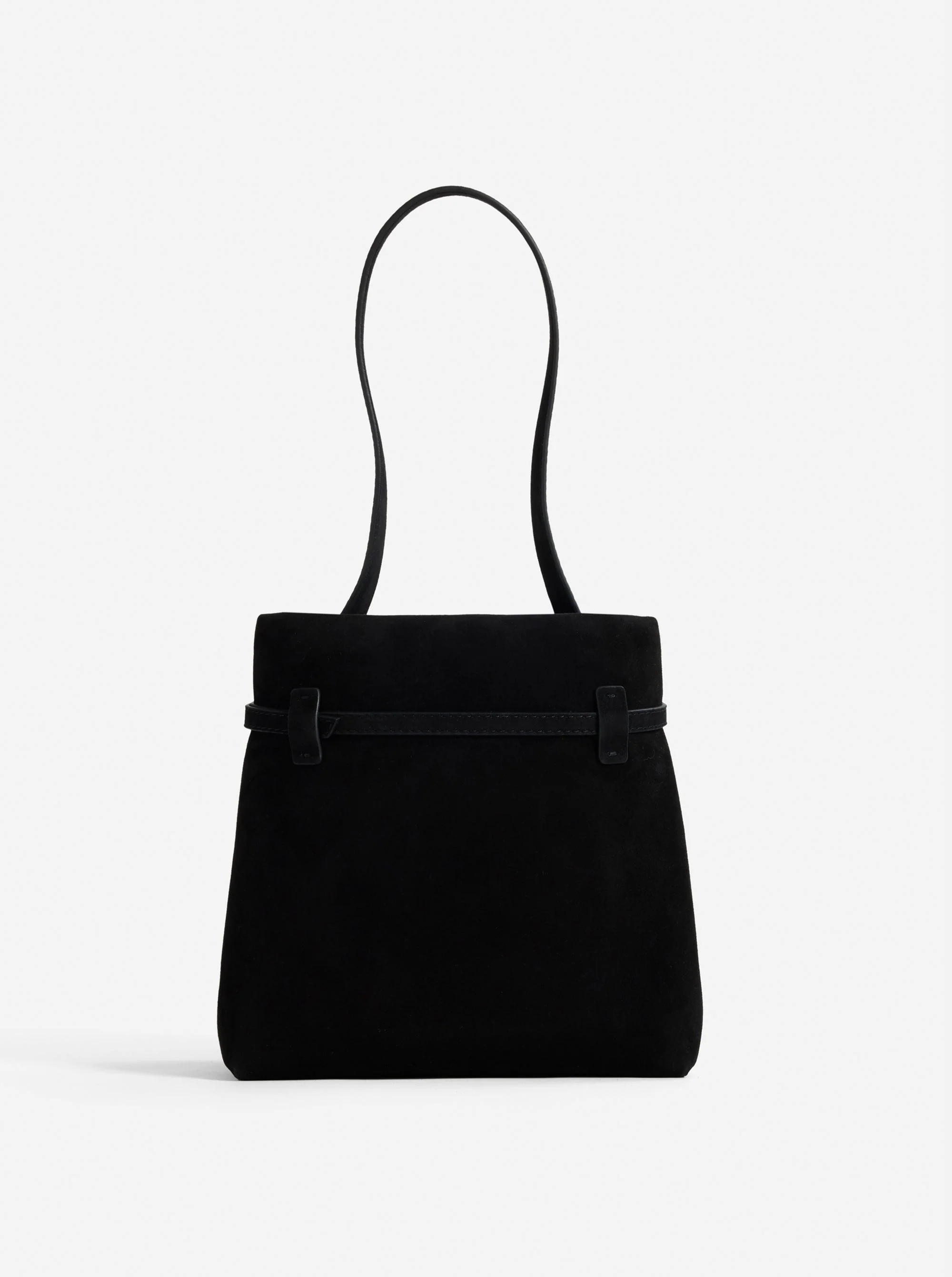 Mini Tote du Jour Black Suede - Image 4