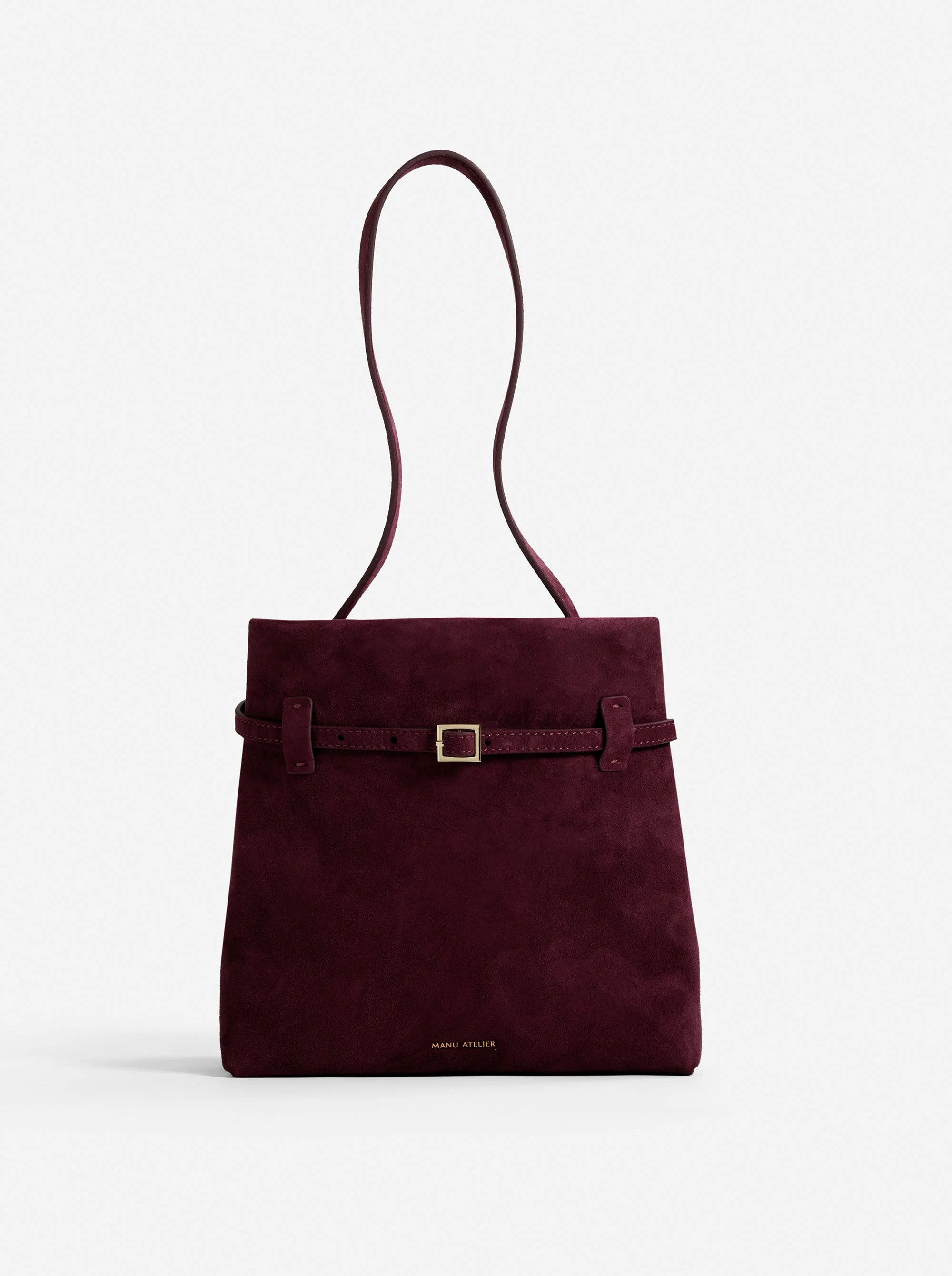 Mini Tote du Jour Merlot Suede