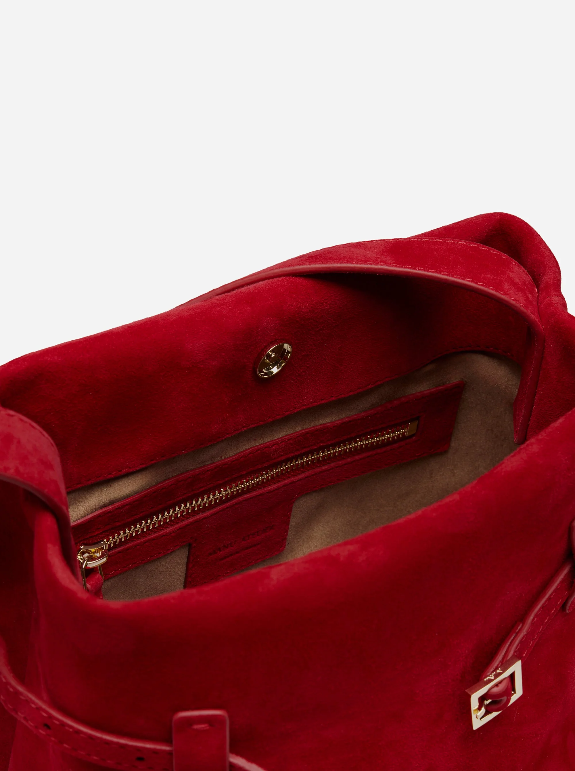 Mini Tote du Jour Red Suede - Image 4