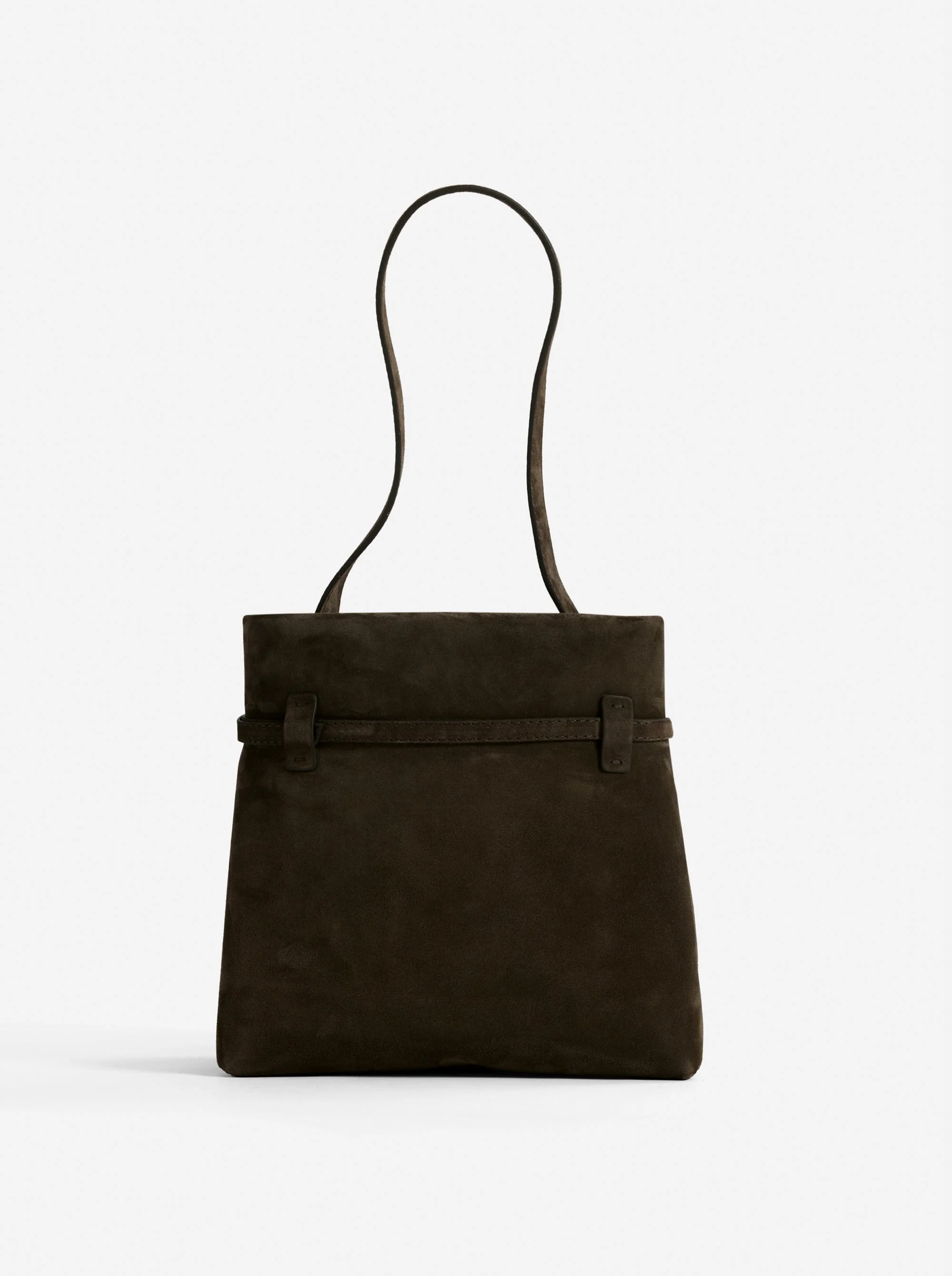 Mini Tote du Jour Tobacco Green Suede - Image 3
