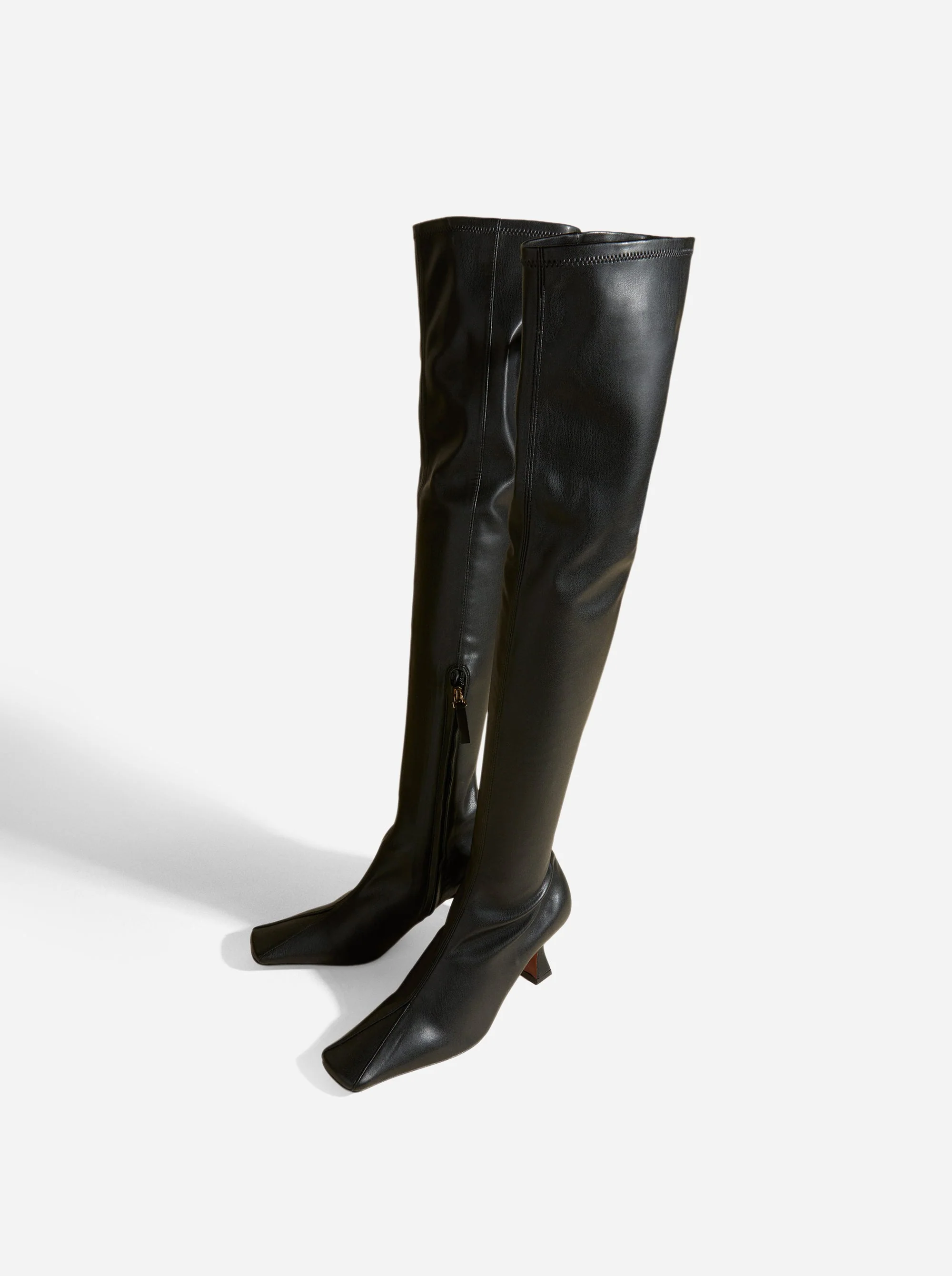 Over Knee High Duck Boots Black Soft - Image 3