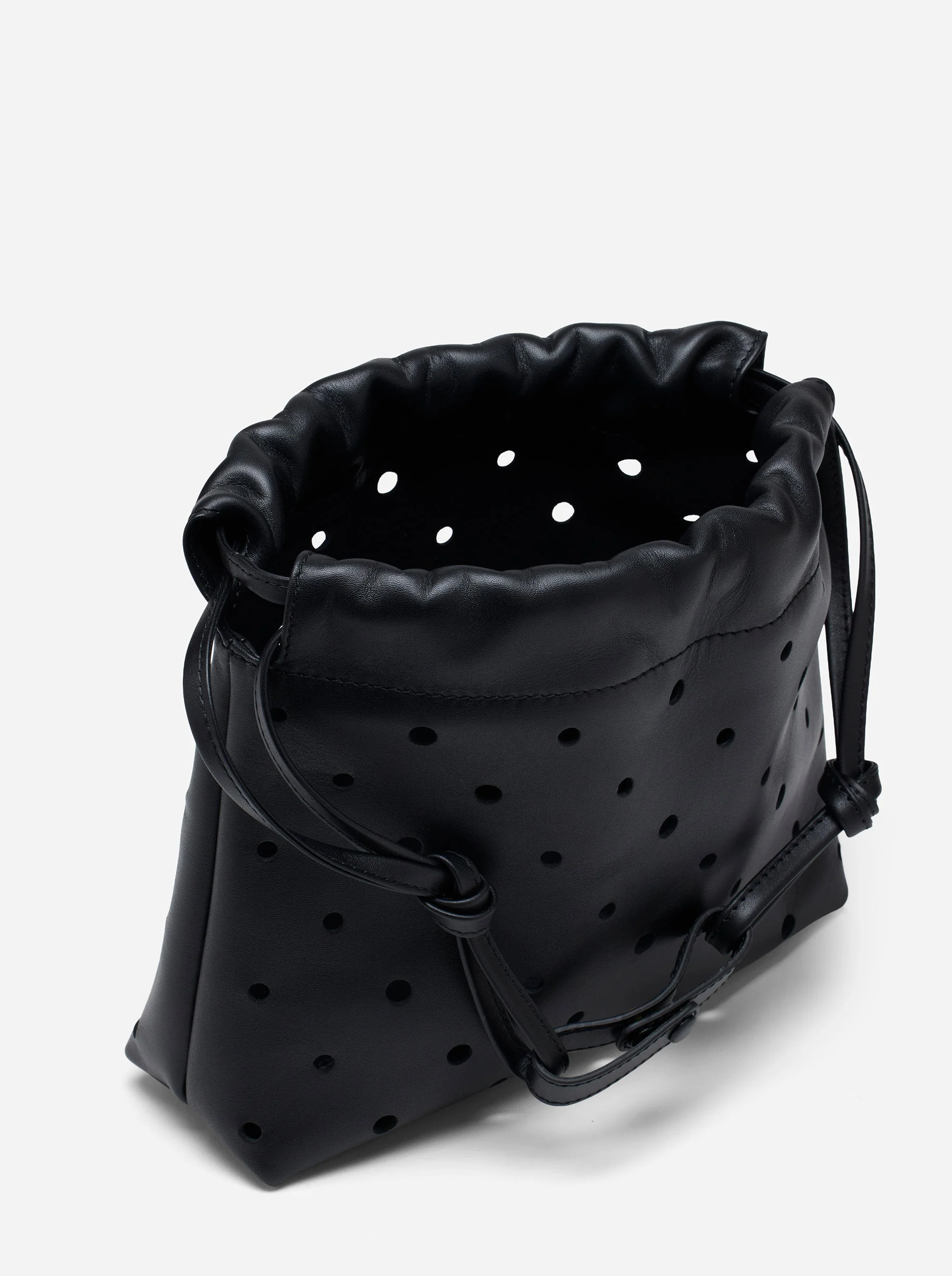 Romy Pouch Perforated Black Soft - Image 2