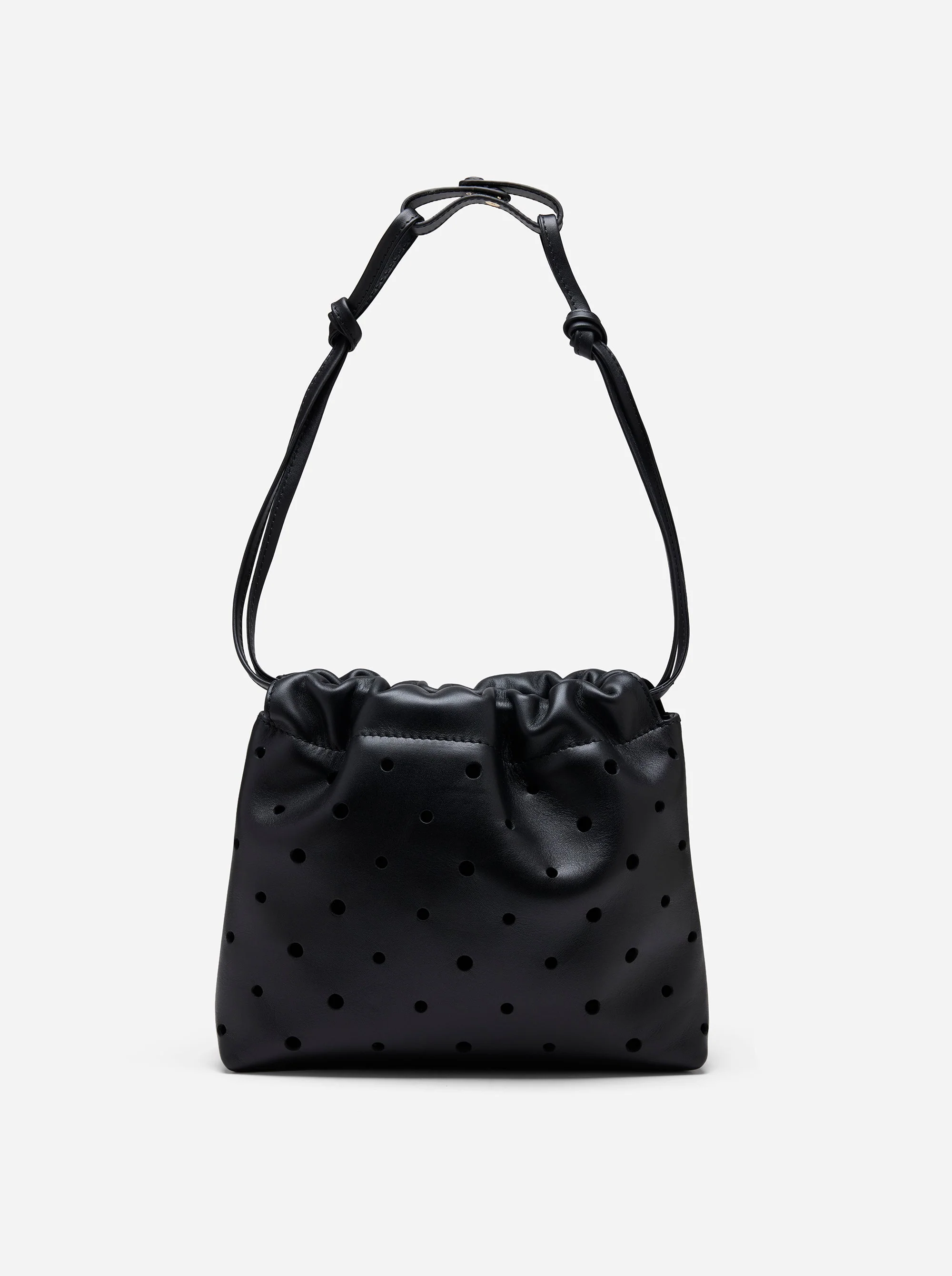 Romy Pouch Perforated Black Soft - Image 3