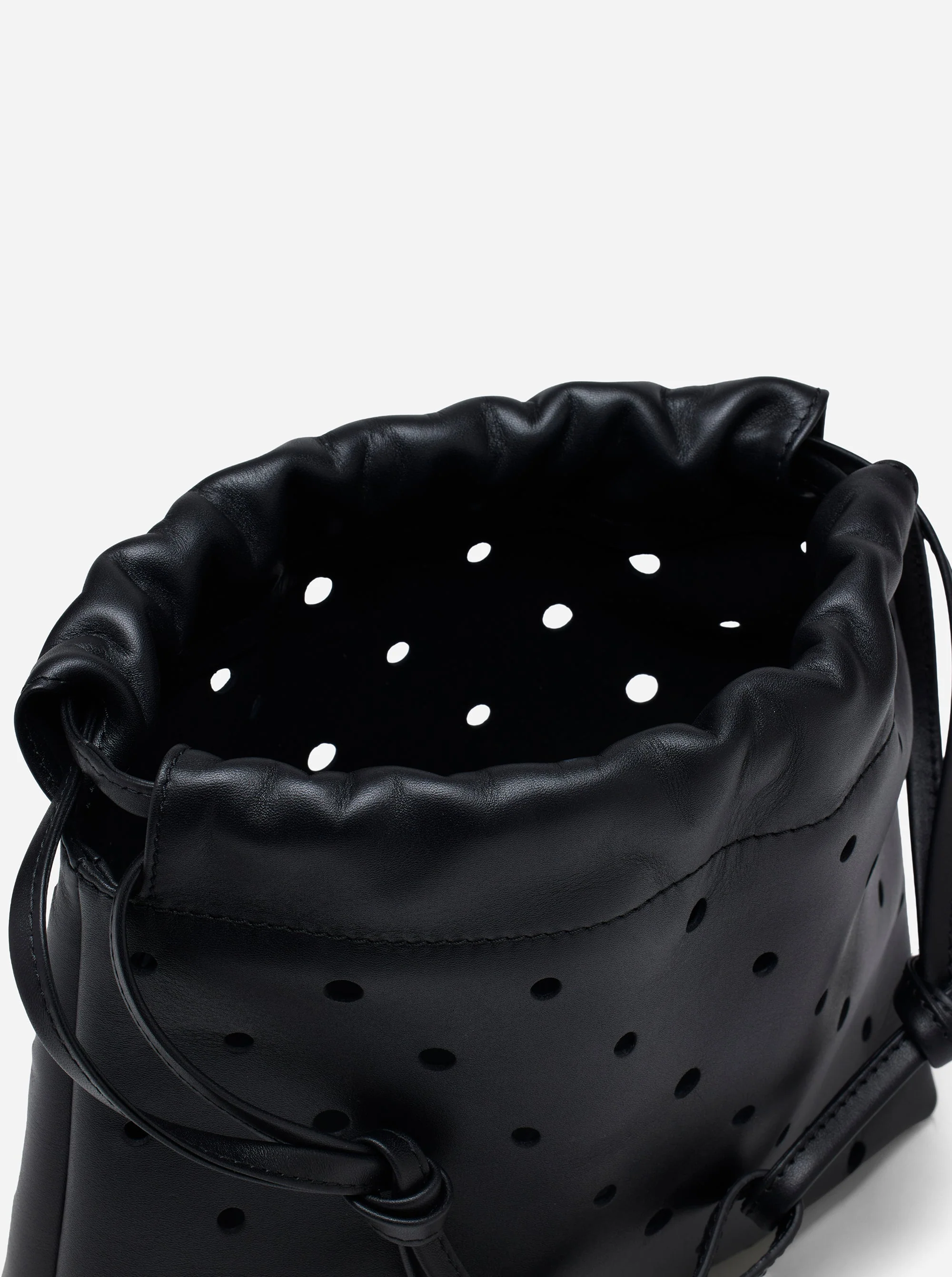 Romy Pouch Perforated Black Soft - Image 4
