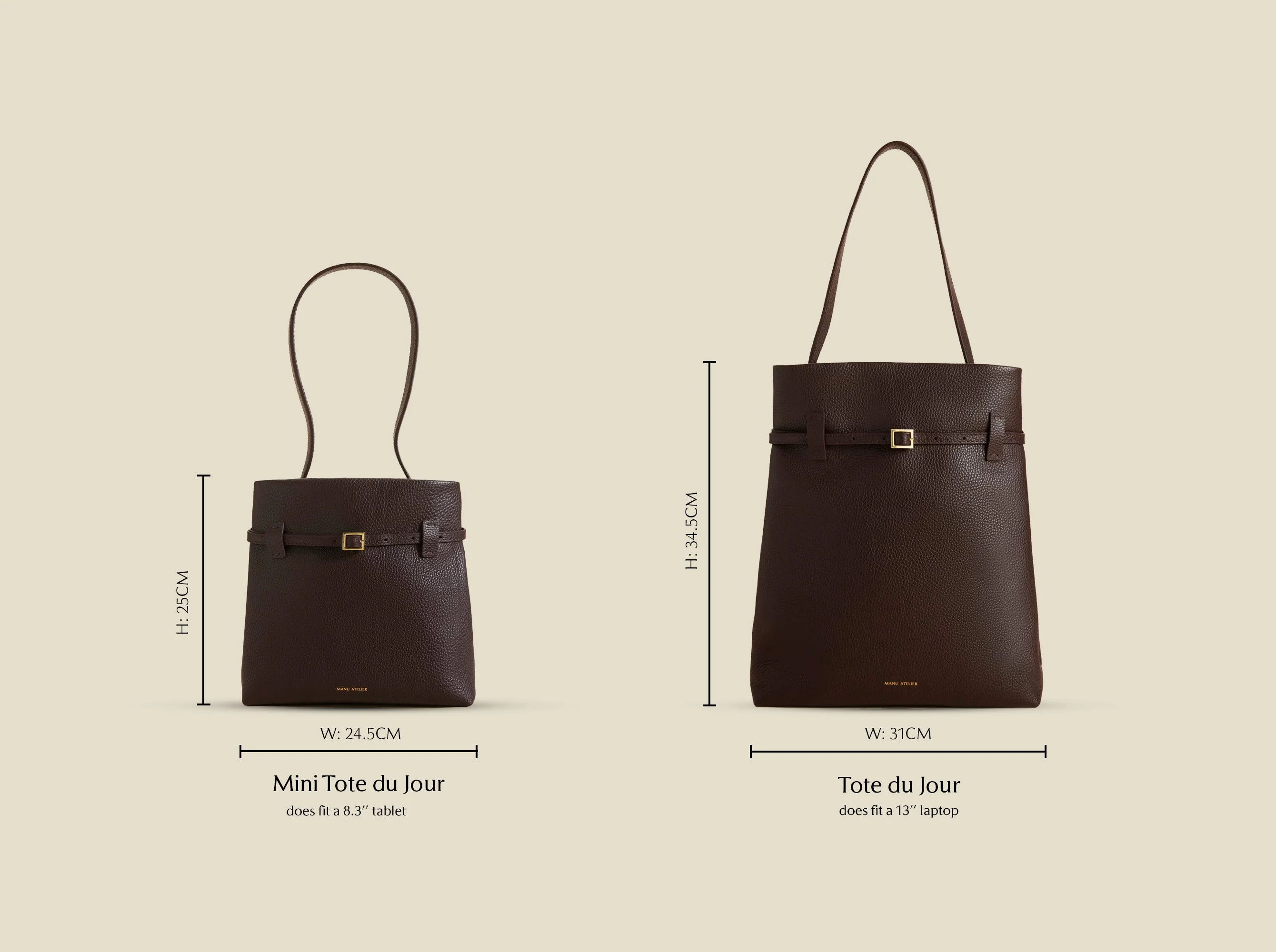 Tote du Jour Deep Brown - Image 3