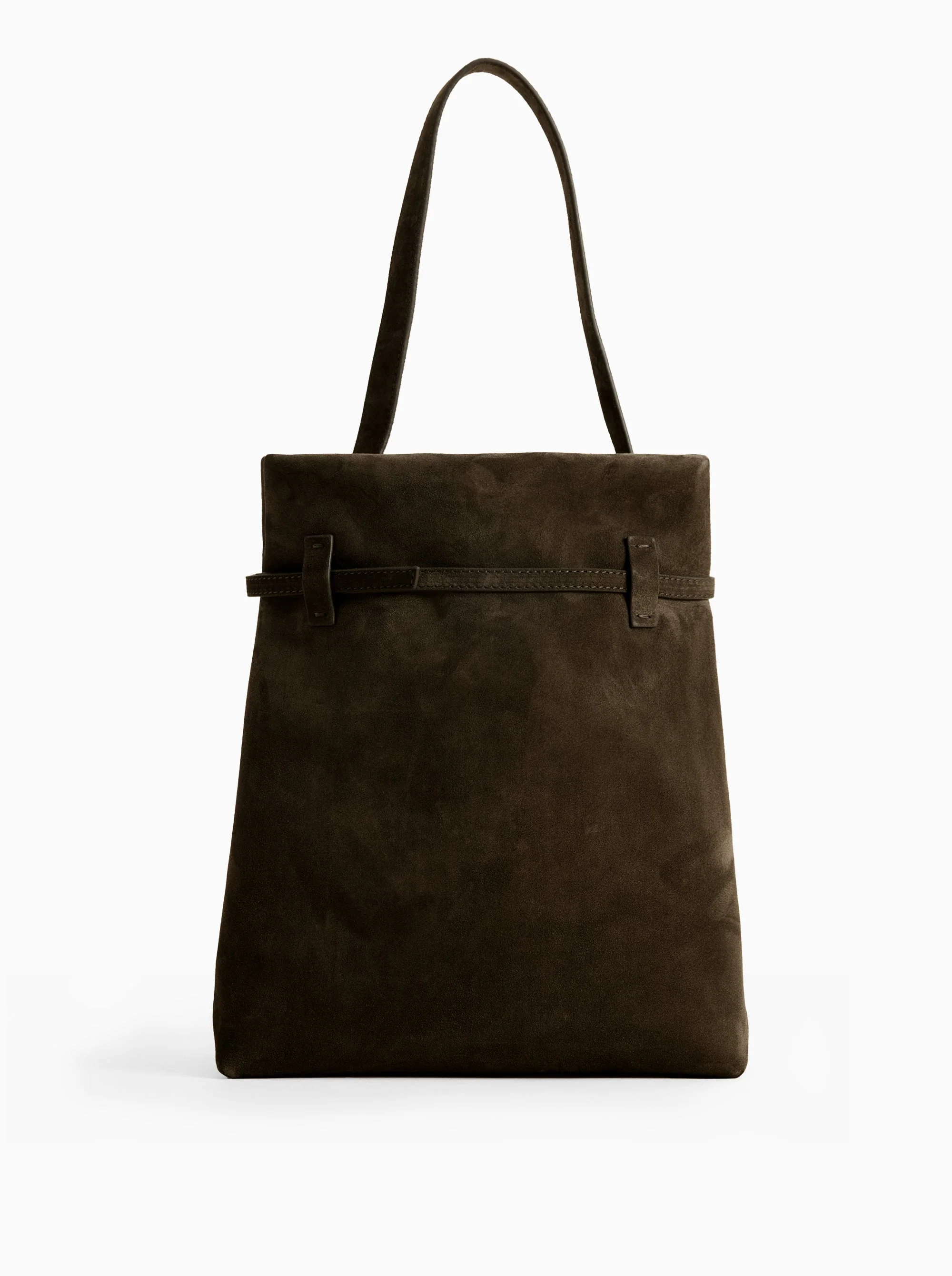 Tote du Jour Tobacco Green Suede - Image 2