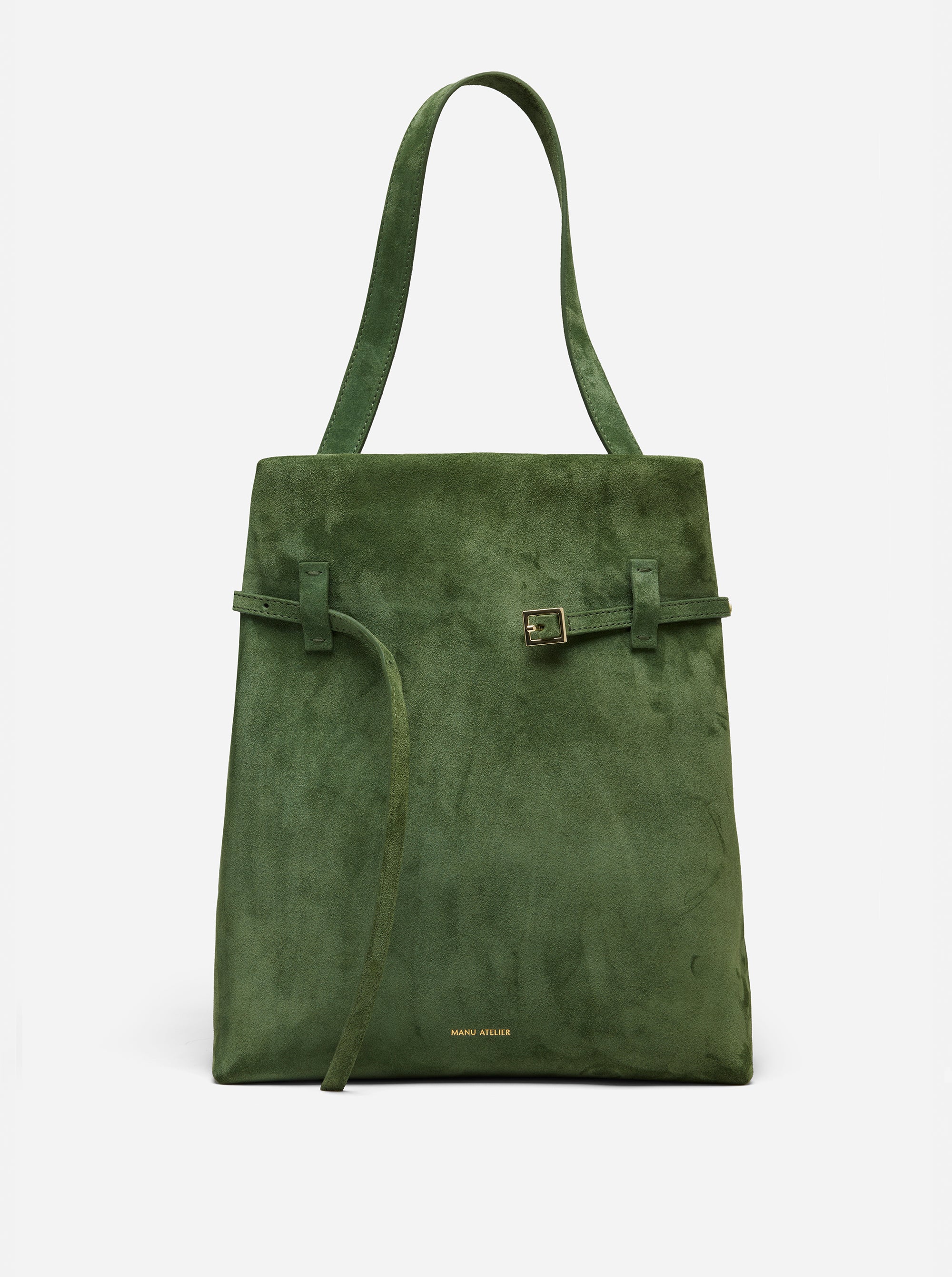 Tote du Jour Velvet Green Suede - Image 2