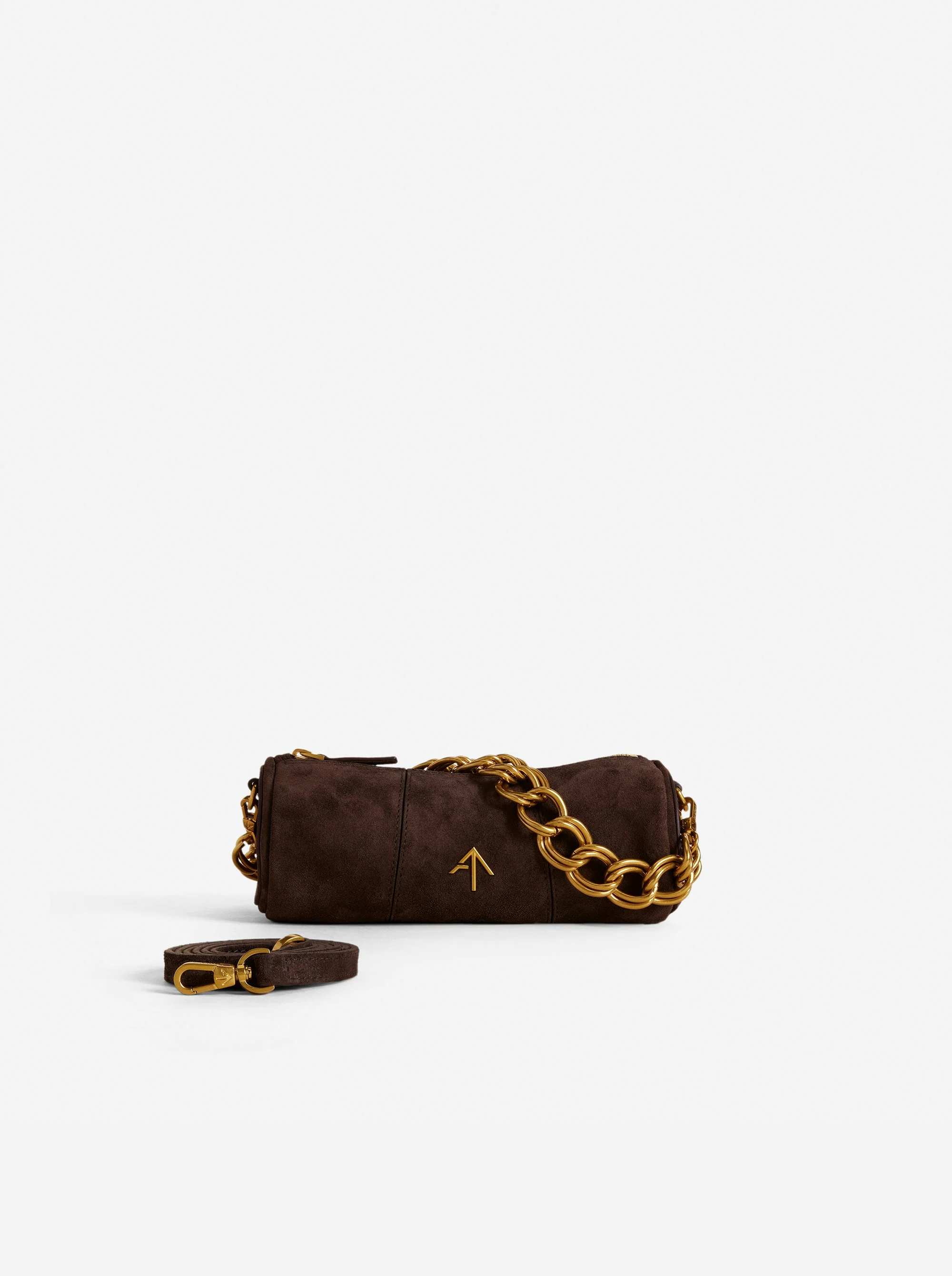 XX Mini Cylinder Deep Brown Suede